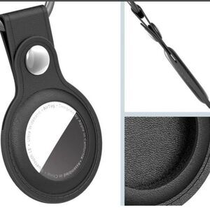 Suoman 3-Pack Compatible with AirTag Case Leather keychain